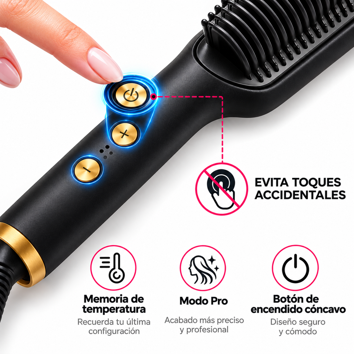 LUMA · Cepillo alisador térmico
