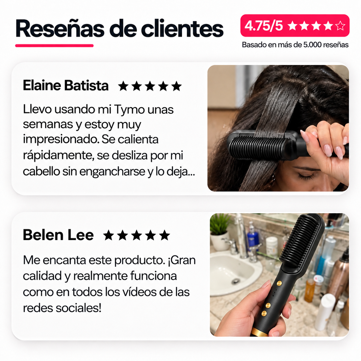 LUMA · Cepillo alisador térmico
