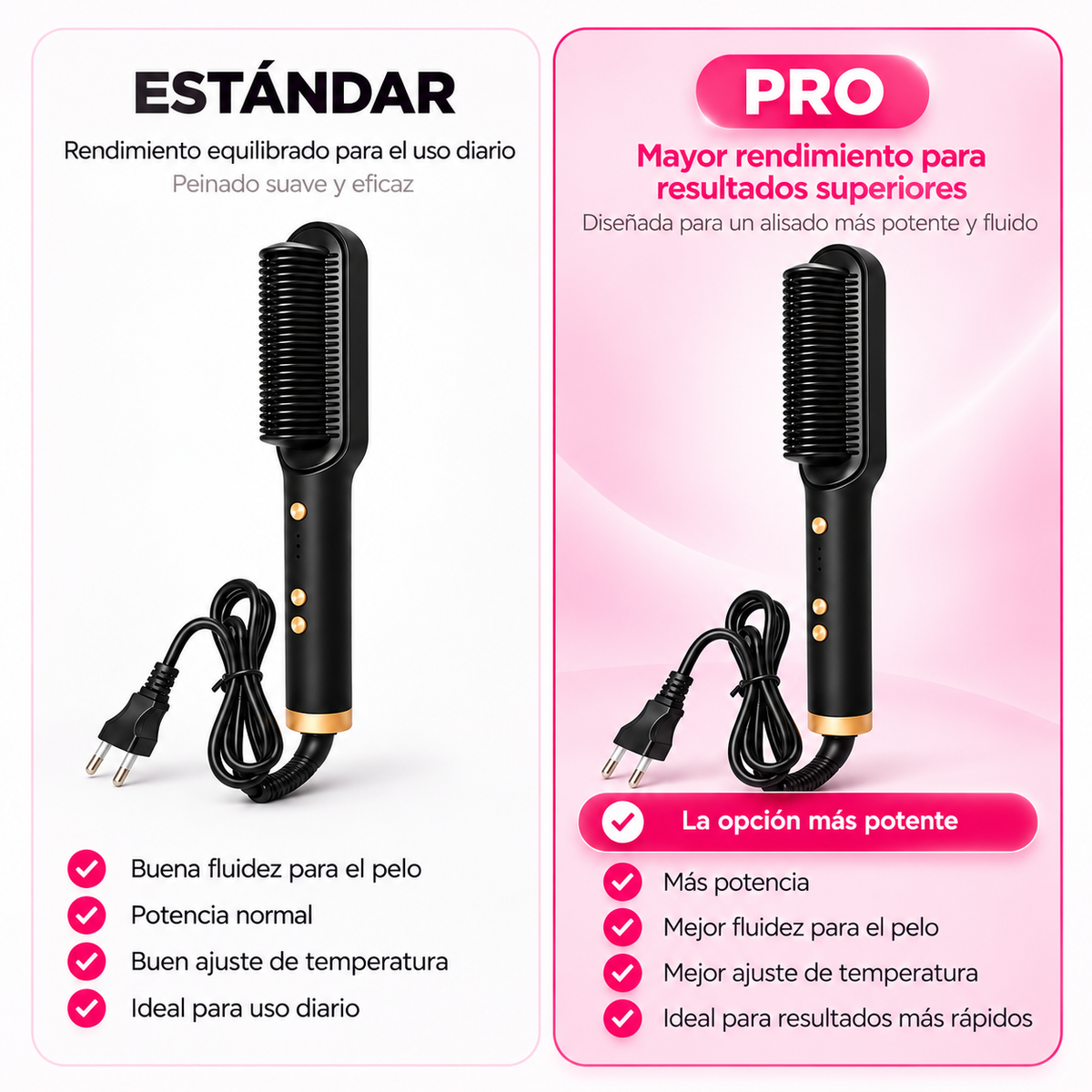 LUMA · Cepillo alisador térmico