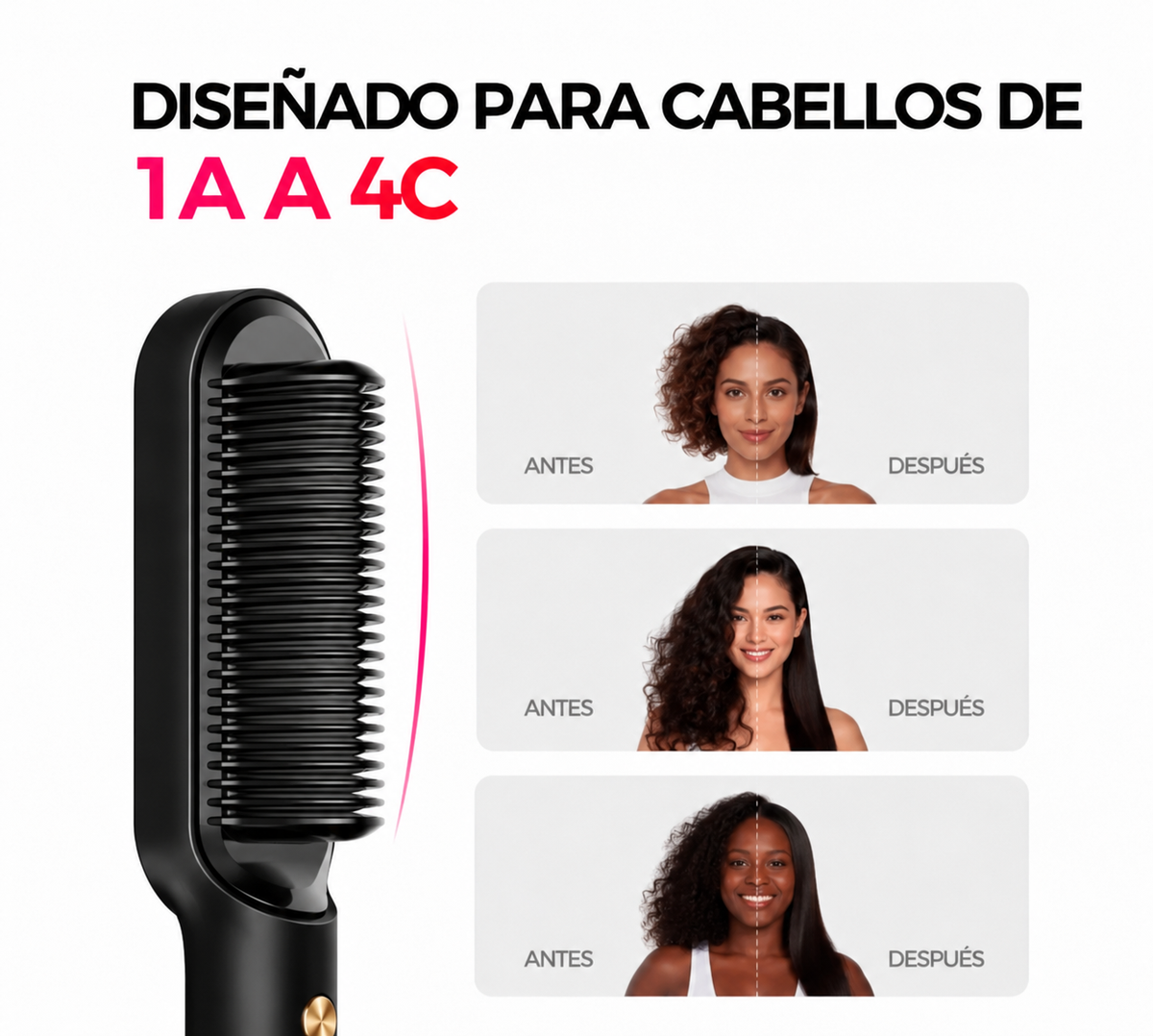 LUMA · Cepillo alisador térmico