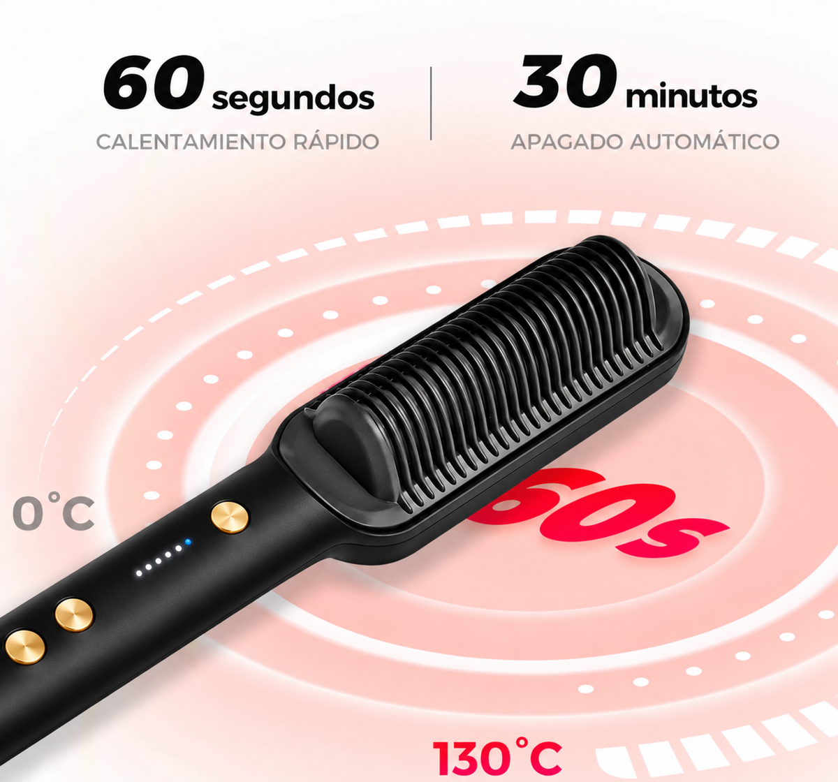 LUMA · Cepillo alisador térmico