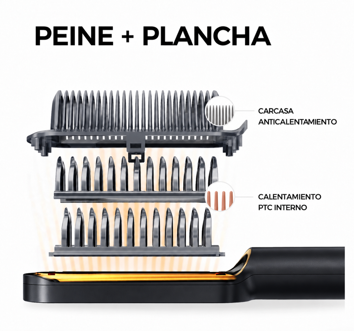 LUMA · Cepillo alisador térmico