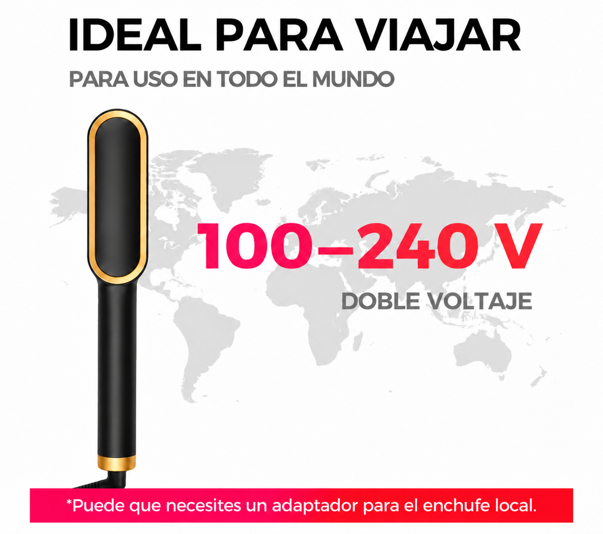 LUMA · Cepillo alisador térmico